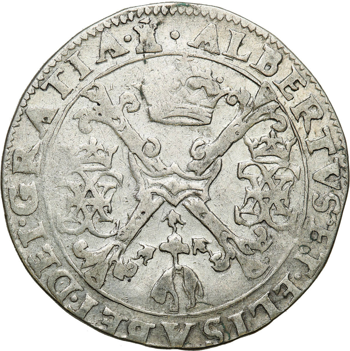 Niderlandy hiszpańskie, Albert i Elżbieta (1598-1621). 1/4 patagona bez daty, Tournai